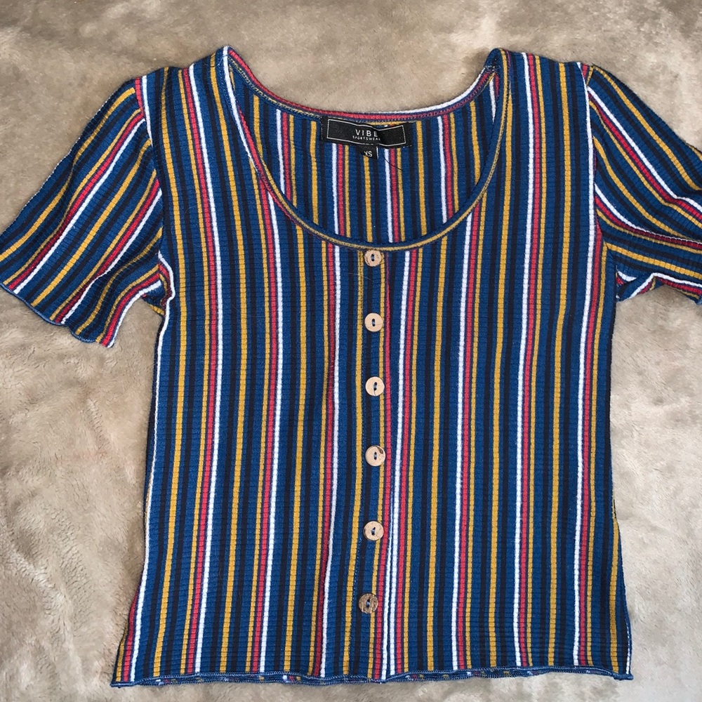 Striped Crop Top